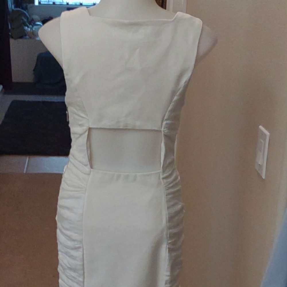 Nicole miller open back dress white - Picture 2 of 5